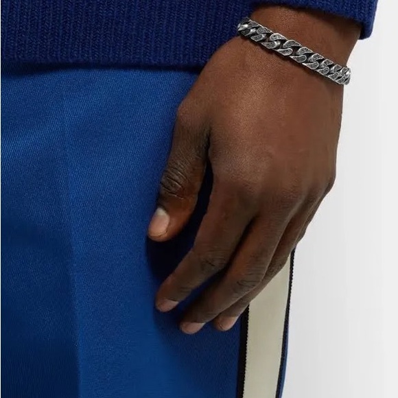 NWT Men’s Gucci Interlocking G Chain Bracelet 8.5” - Picture 14 of 17